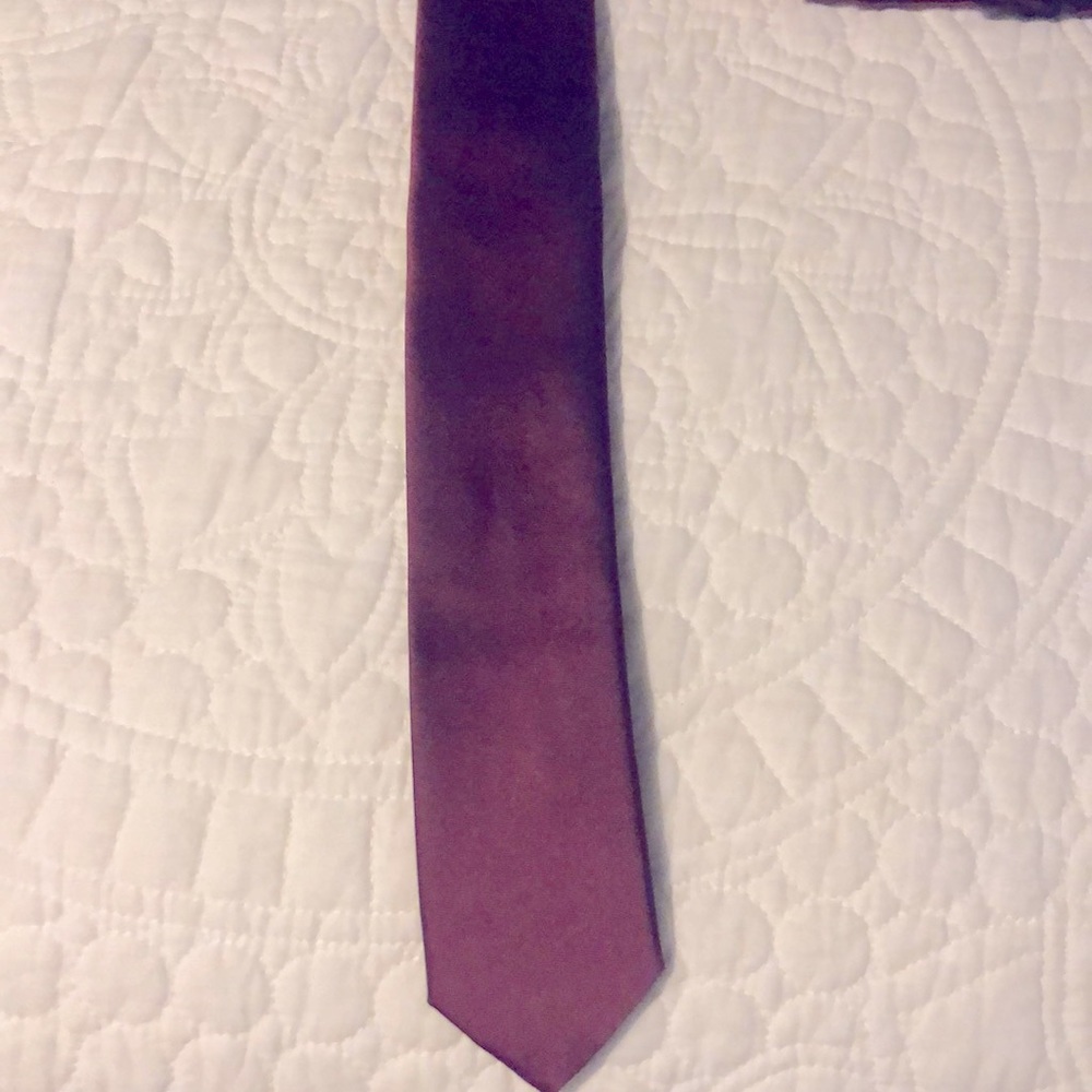 Silk ties, men’s burgundy skinny silk ties..